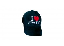 GORRA DISEÑO I LOVE SPAIN (DISPONIBLE EN COLORES, AZUL PITUFO, FUCSIA, NEGRO Y MARINO)
